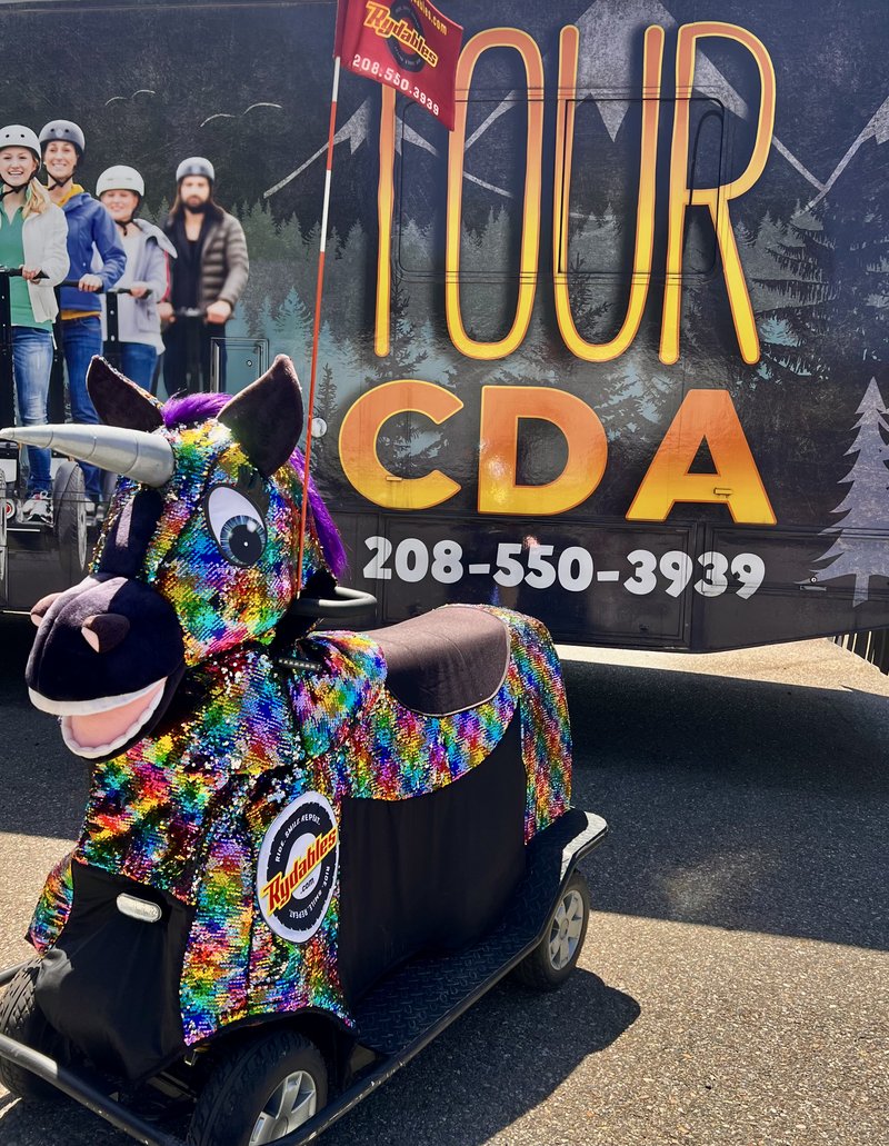 Sparkles the Rainbow Unicorn Rydable — Tour CDA